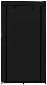 Šatníková skriňa MIRA čierna