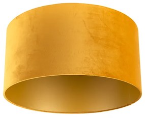 Velúrové tienidlo žlté 50/50/25 so zlatým interiérom