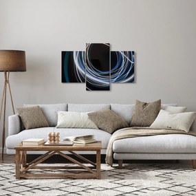 Obraz modrých liniek (90x60 cm)