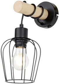 Rabalux Fabian nástenná lampa 1x40 W čierna 5244