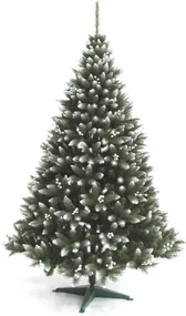Vianočný stromček s jarabinou v striebornej farbe 180 cm
