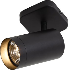 Moderné stropné svietidlo čierne GU10 70mm - Jeana Luxe