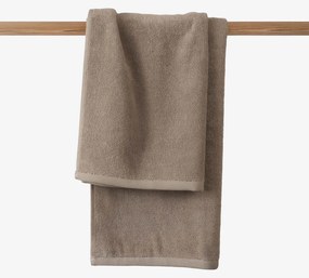 Goldea bavlnený froté uterák / osuška soft bez bordúry – sivohnedý 50 x 100 cm