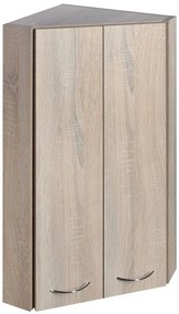 Aqualine Aqualine, ZOJA/KERAMIA FRESH horná skrinka rohová 35x76x35cm, dub platin, 50333