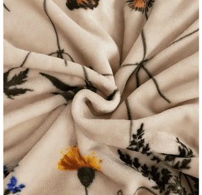 Mikroplyšová deka HERBÁŘ, béžová Rozmer: 200 x 220 cm