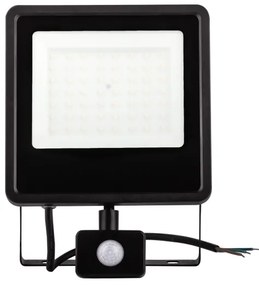 LED Vonkajší reflektor so senzorom LED/30W/230V 4000K IP65 čierna