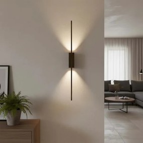 LED nástenné svietidlo AISHA LED/12W/230V 4000K 80 cm čierne