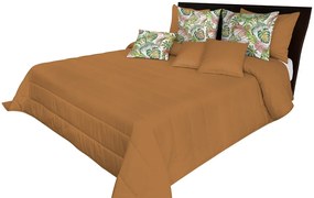 Kvalitný prehoz na posteľ karamelovej farby