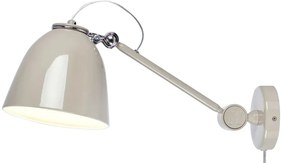 Sivobéžové nástenné svietidlo do zásuvky Tilt – Markslöjd