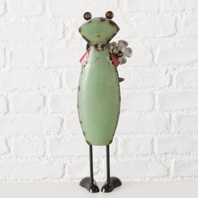 Záhradná kovová figúrka Fredolin, 40x18 cm, viacfarebná