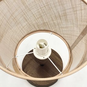 Brilagi - LED  Prisadený luster ANTHONY 1xE14/60W/230V dub orech/béžová