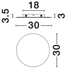LED kávové svietidlo na stenu Cyrcle 30