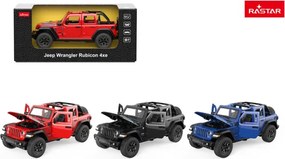 Model auta Jeep Wrangler Rubicon 1:32 RASTAR červené