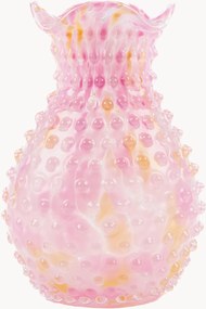 Ručne fúkaná váza Confetti Hobnail Blonde, V 21 cm