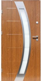 Dvere vchodové Cordoba 01 90L zlatý dub