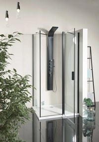 Polysan Polysan, Zoom Line Black obdĺžniková sprchová zástena 1300x800mm L/P varianta, ZL1313BZL3280B