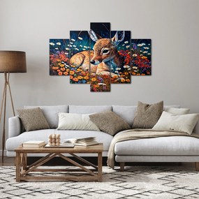 Obraz - Maľované srne (150x105 cm)