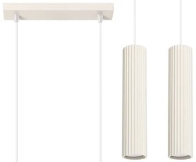Sollux SL.1593 - Luster na lanku KARBON 2xGU10/10W/230V krémová