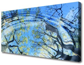 Obraz na plátne Voda stromy umenie 140x70 cm