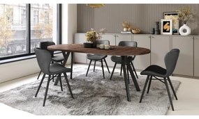 Rozkladací jedálenský stôl ARTUR dub/čierny