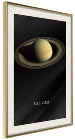 Artgeist Plagát - Saturn [Poster] Veľkosť: 20x30, Verzia: Zlatý rám s passe-partout