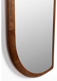 Nástenné zrkadlo s dreveným rámom 26x120 cm Nyko – White Label