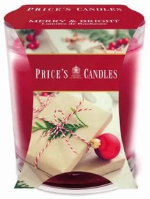 Price´s FRAGRANCE vonná sviečka ve skle Merry & Bright - horenie 45h