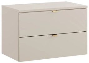 Závesná skrinka pod umývadlo Dalia Cashmere s doskou 80 cm kašmírová