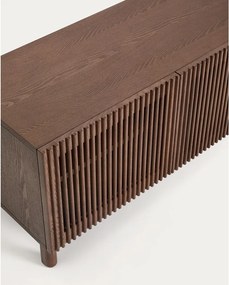 Tmavohnedá skrinka na topánky v dekore jaseňa 98x50x43 cm Beyla – Kave Home