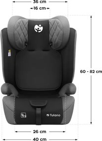 Autosedačka Zooma 25 i‑Size čierna / sivá