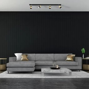 LED Bodové svietidlo TUBSSON 4xGU10/4,8W/230V čierna/zlatá