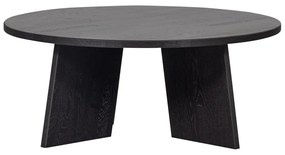 Čierny okrúhly konferenčný stolík ø 90 cm Fries – WOOOD
