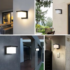 Toolight Toolight, nástenné svietidlo 16x16x19 cm, 1xE27, RSL014-1W, čierna matná, OSW-10245