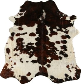 3 farebný koberec hovädzej kože Bos Taurus biela, čierna, hnedá - 180*250*0,3cm