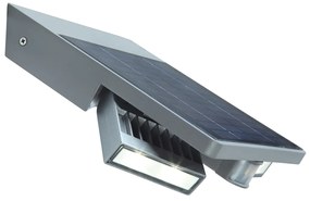 LUTEC Vonkajšie solárne LED nástenné osvetlenie s čidlom TILLY, 4W, denná biela, IP44