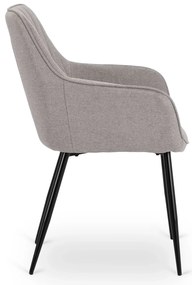 PROXIMA.store - Čalúnená jedálenska stolička MALAGA FARBA: sivá