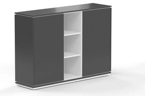 Stredná skriňa Creator 162,8 x 44,5 x 115,5 cm, biela / antracit