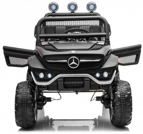 RAMIZ Elektrické autíčko - Mercedes UNIMOG - čierne - 4x35W - 12/10Ah - 2022