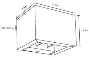 Globo 15553W1W - LED Nástenné svietidlo ALINA LED/8W/230V hnedá