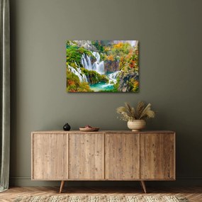 Obraz - Národný park Plitvické jazerá (70x50 cm)