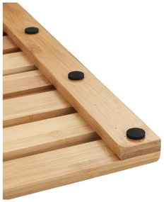 Bambusová predložka vhodná aj do exteriéru Wenko Bamboo, 60 × 40 cm