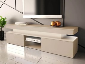 TV stolík/skrinka s LED osvetlením Lestirola Bis 2D 190, Farba: púštny piesok