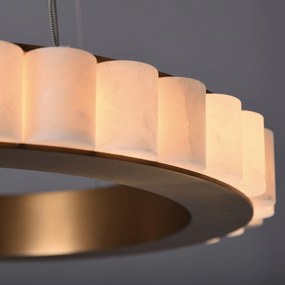 Toolight Toolight, LED stropné svietidlo 50cm, 27W, diaľkové ovládanie, APP1801-CP, zlatá matná-imitácia kameňa, OSW-05979