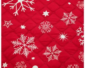 Prehoz na posteľ SNOWFALL červený Rozmer: 170 x 210 cm