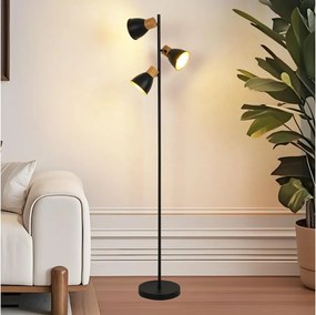 Brilagi - Stojacia lampa ODENSE 3xE14/10W/230V drevo/čierna