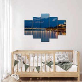 Obraz Bratislavy s hradom (150x105 cm)