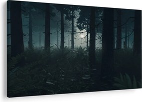 Obraz - Paprade v mesačnom svite (90x60 cm)