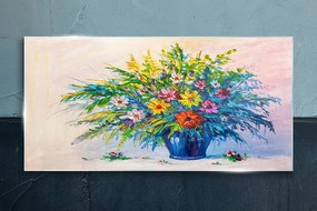 Obraz na skle Abstrakcie kvety