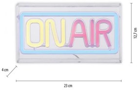 JUST LIGHT. 85013-70 - LED Neónová stolná dekorácia NEON LED/4W/5V On Air