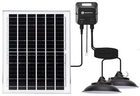 Aigostar B.V. Aigostar - LED Solárny luster 2xLED/70W/12V 12000 mAh 6500K pr. 23,5 cm AI2014